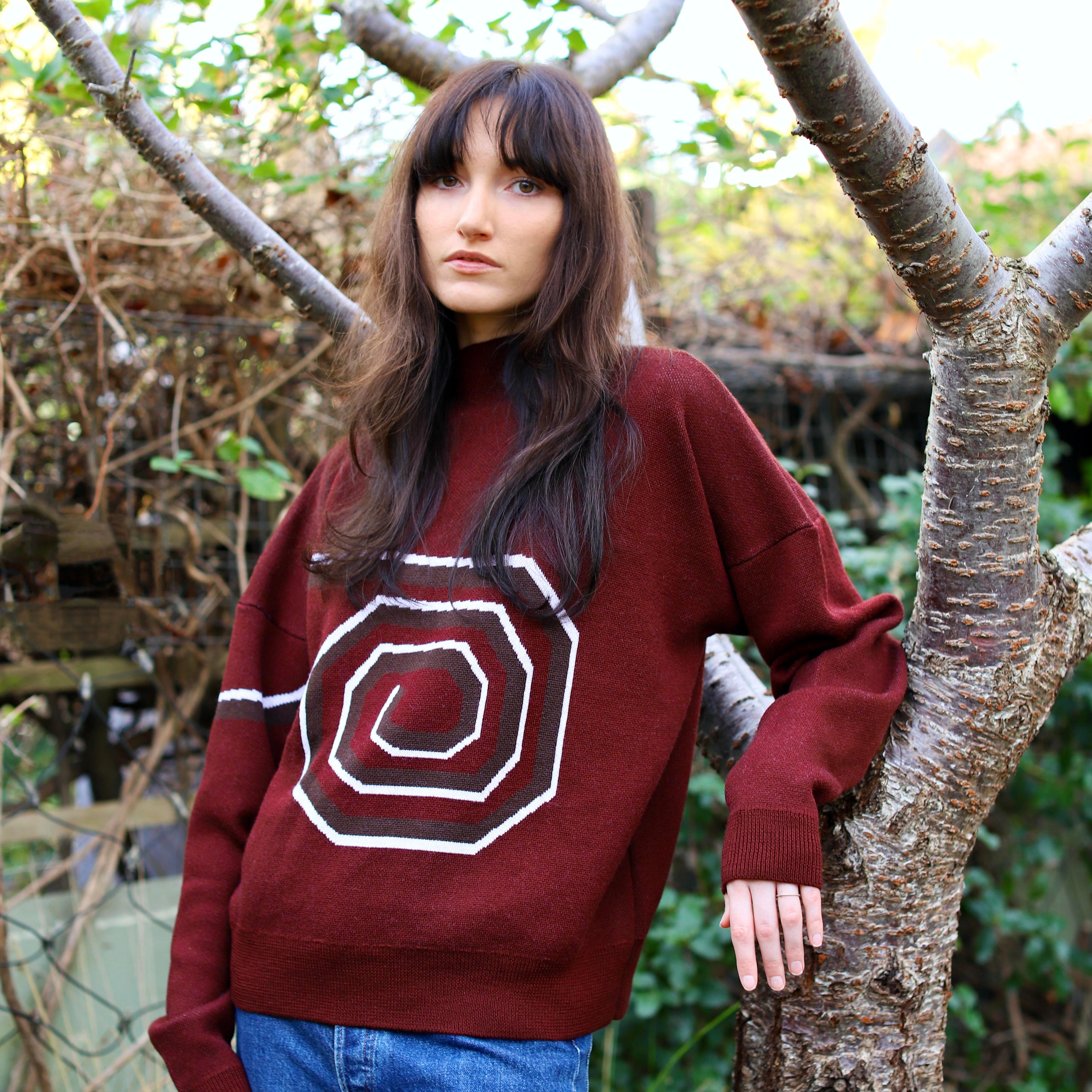 Blue Nude ~ Slow Fashion Brand - Riad Merino Wool Mock Neck Sweater