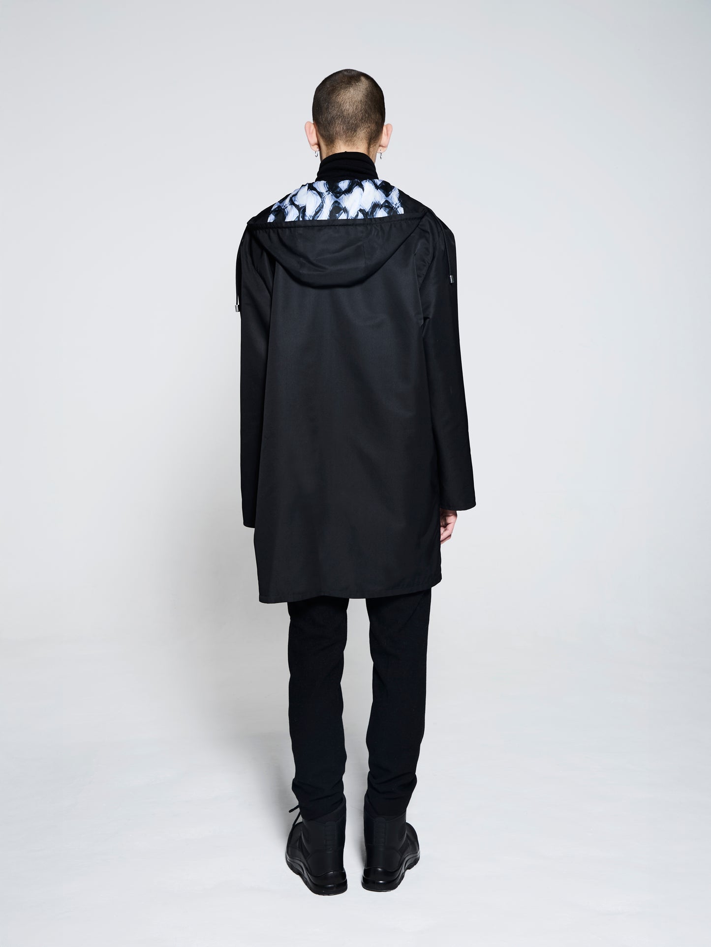 Blue Nude ~ Slow Fashion Brand - Arctic Optic Hooded Raincoat