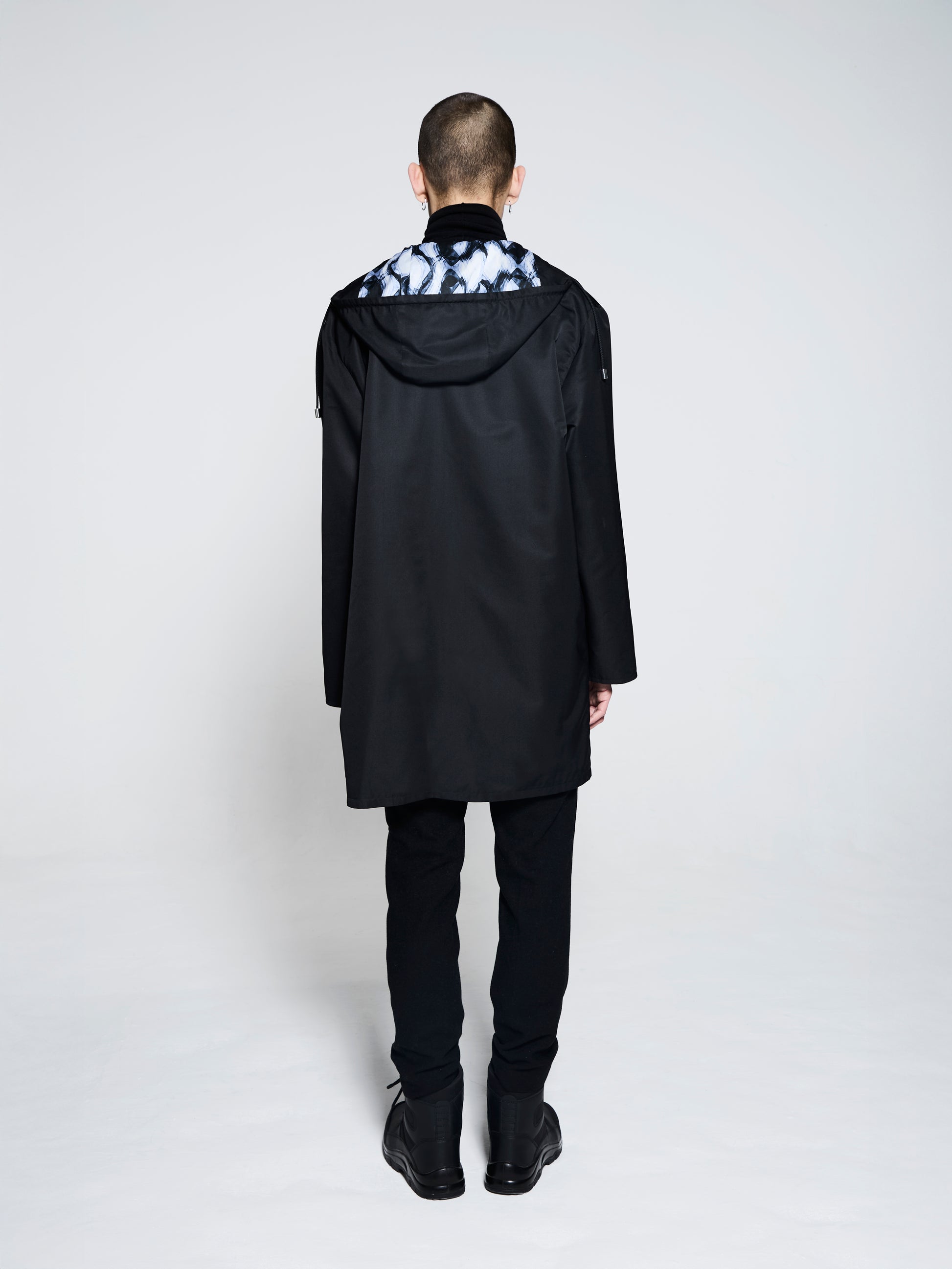 Blue Nude ~ Slow Fashion Brand - Arctic Optic Hooded Raincoat