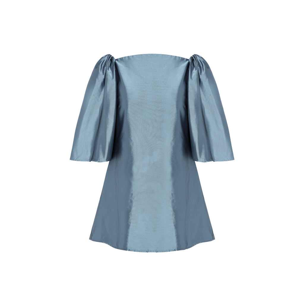 Blue Nude ~ Slow Fashion Brand - Delphine Mini Dress in Storm