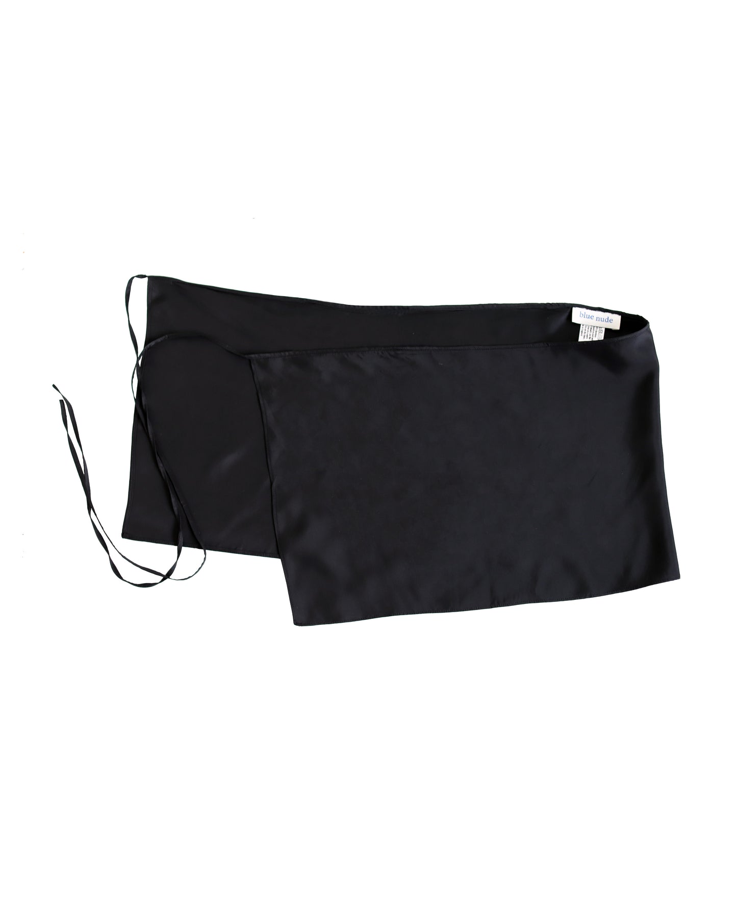Blue Nude ~ Slow Fashion Brand - Obscura Wrap Tie Skirt in Pitch Black