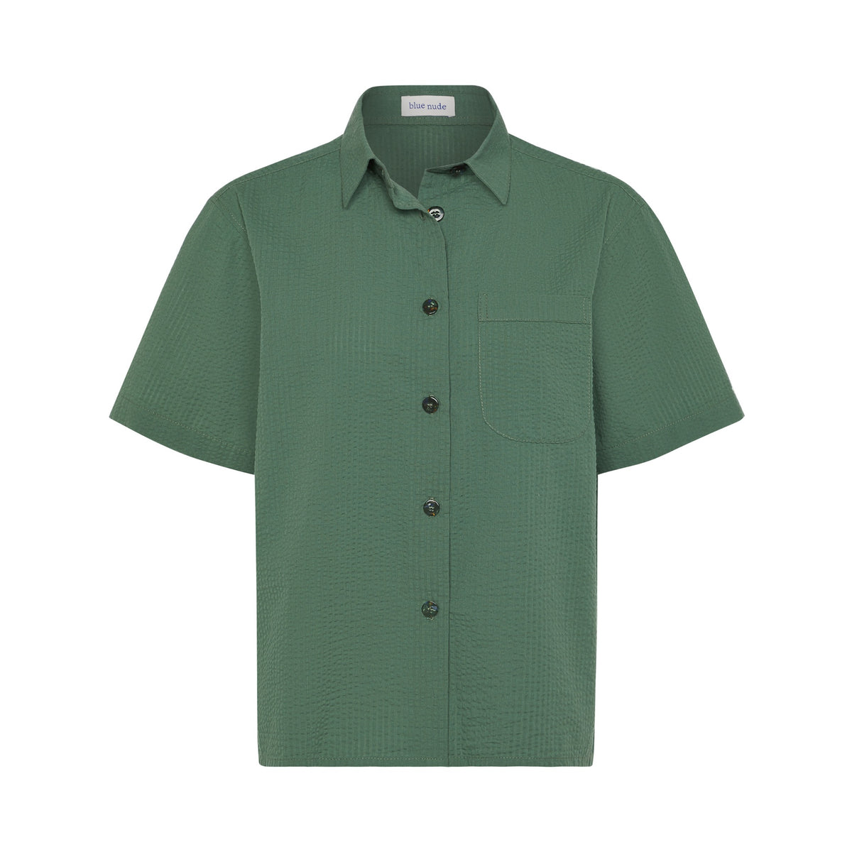 Plage Button-Up Shirt - Oyat Green