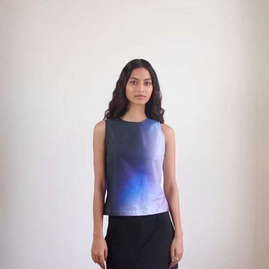 Blue Nude ~ Slow Fashion Brand - Prism Sleeveless Printed Top