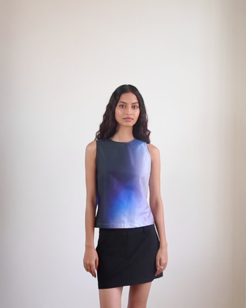 Blue Nude ~ Slow Fashion Brand - Prism Sleeveless Printed Top