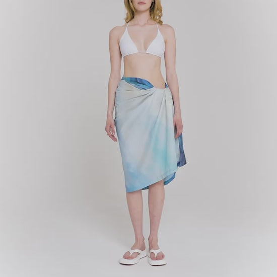 Blue Nude ~ Slow Fashion Brand - La Point Cotton Tie Sarong