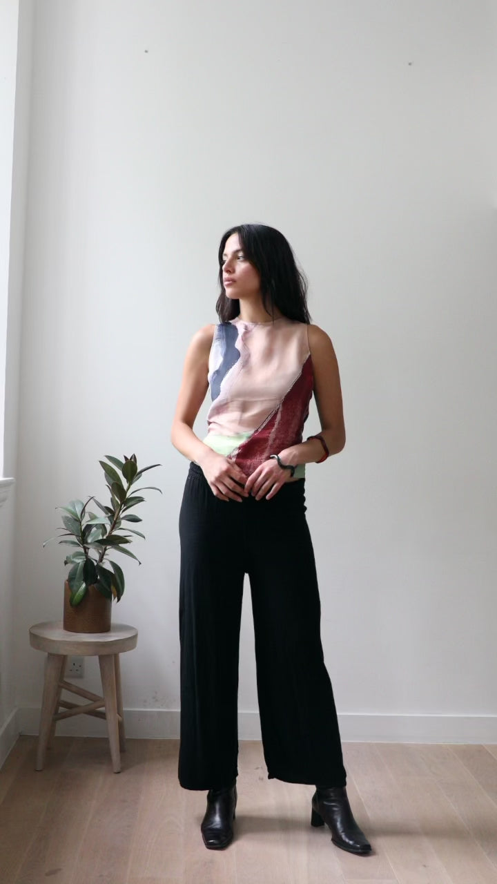 Blue Nude ~ Slow Fashion Brand - Privada Printed Sleeveless Top
