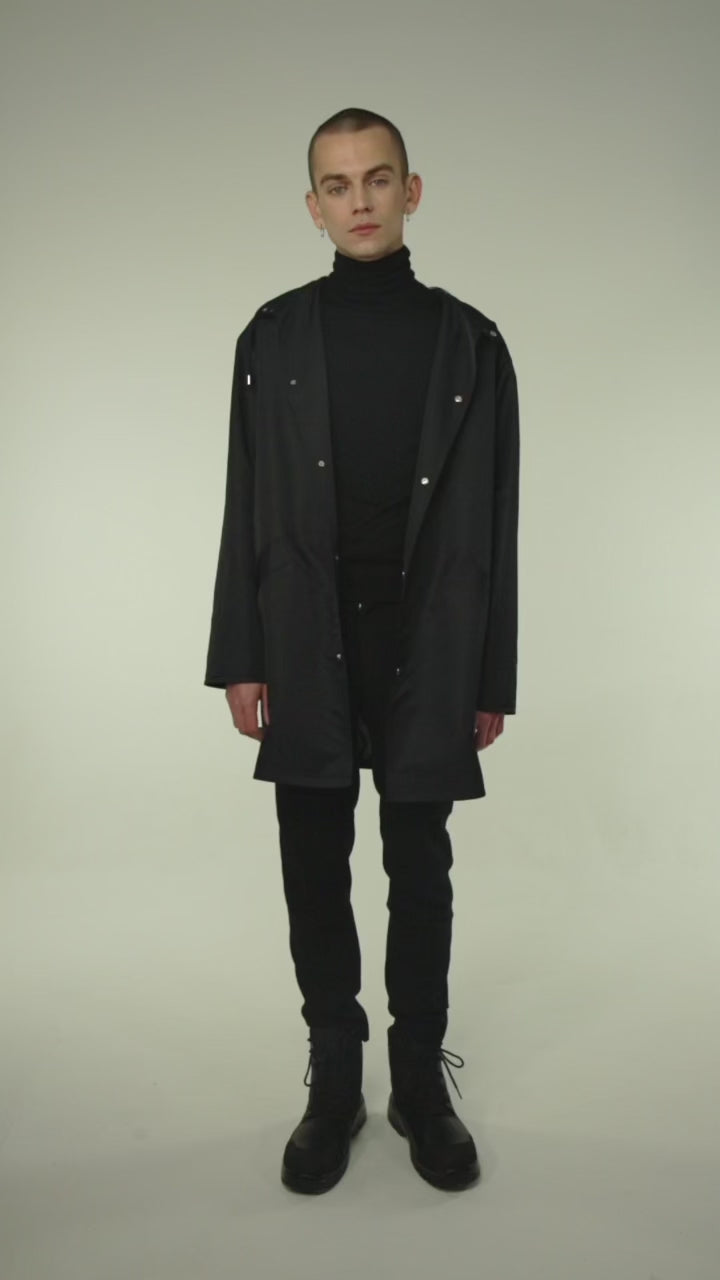 Blue Nude ~ Slow Fashion Brand - Arctic Optic Hooded Raincoat