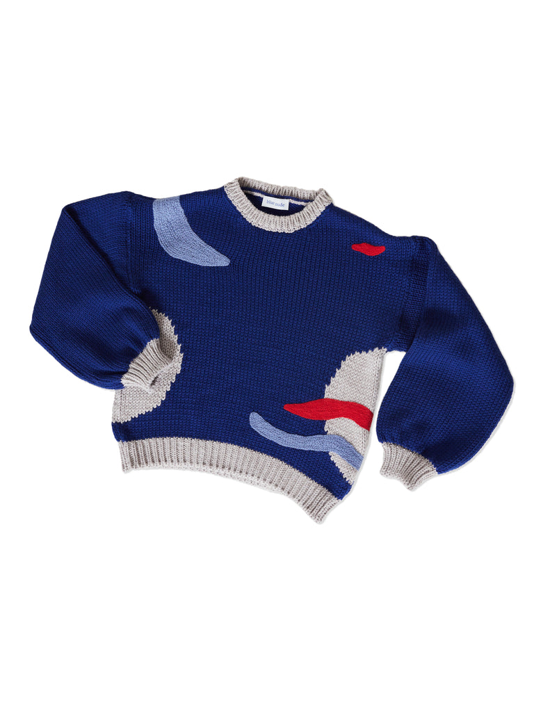 Blue Nude ~ Slow Fashion Brand - Cortes Intarsia Merino Wool Sweater