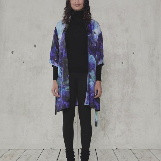 Blue Nude ~ Slow Fashion Brand - Channel Silk Kimono