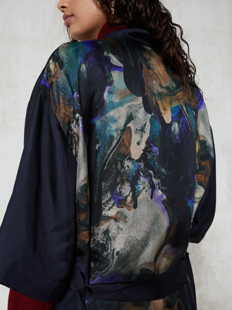 Blue Nude ~ Slow Fashion Brand - Tantalus Silk Kimono
