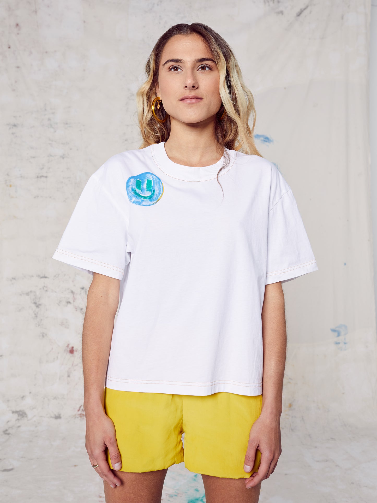 Blue Nude ~ Slow Fashion Brand - Roswell Hand-Painted T-Shirt