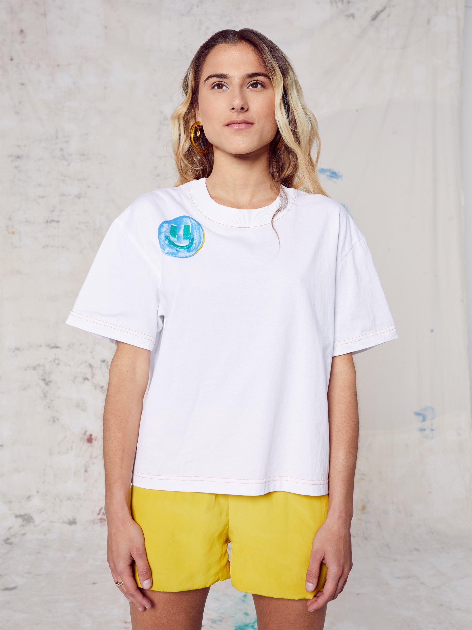 Blue Nude ~ Slow Fashion Brand - Roswell Hand-Painted T-Shirt