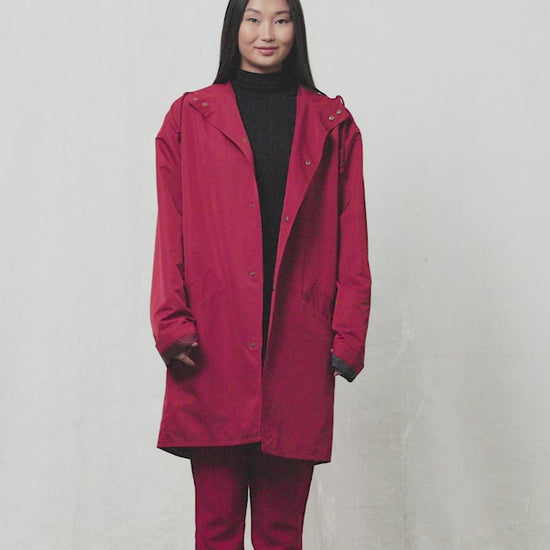 Blue Nude ~ Slow Fashion Brand - Hille Hooded Raincoat