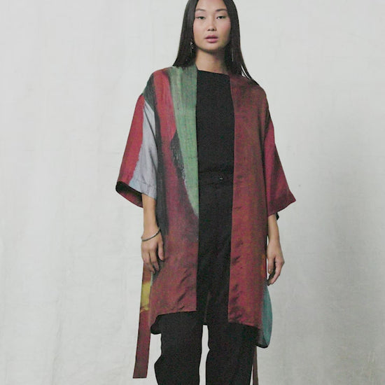 Blue Nude ~ Slow Fashion Brand - Sal Silk Kimono